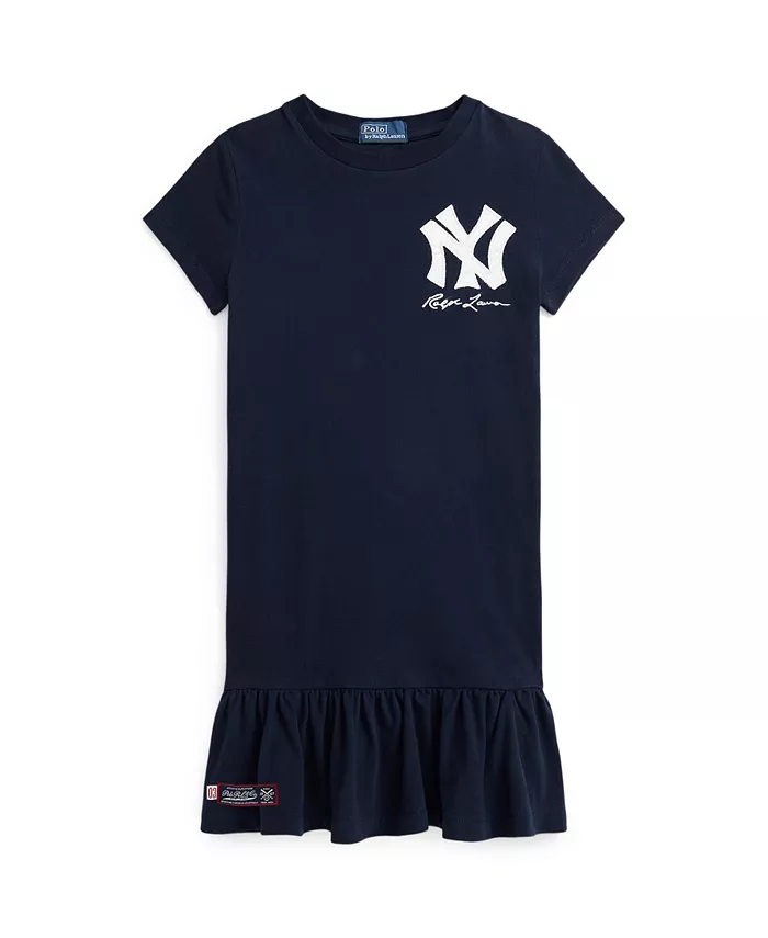 Платье Polo Ralph Lauren Yankees для девочек и малышек, синий 
Платье Polo Ralph Lauren Yankees для девочек и малышек, синий