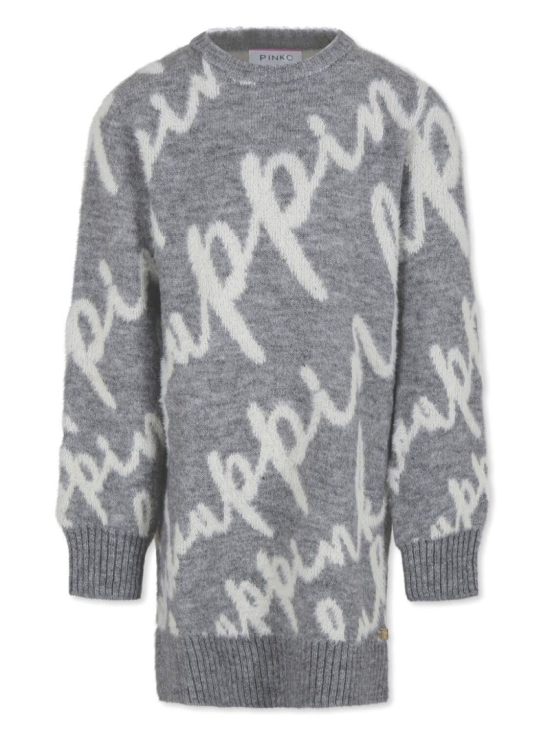 Платье-миди Pinko Kids с логотипом и интарсией, серый
Платье-миди Pinko Kids с логотипом и интарсией, серый