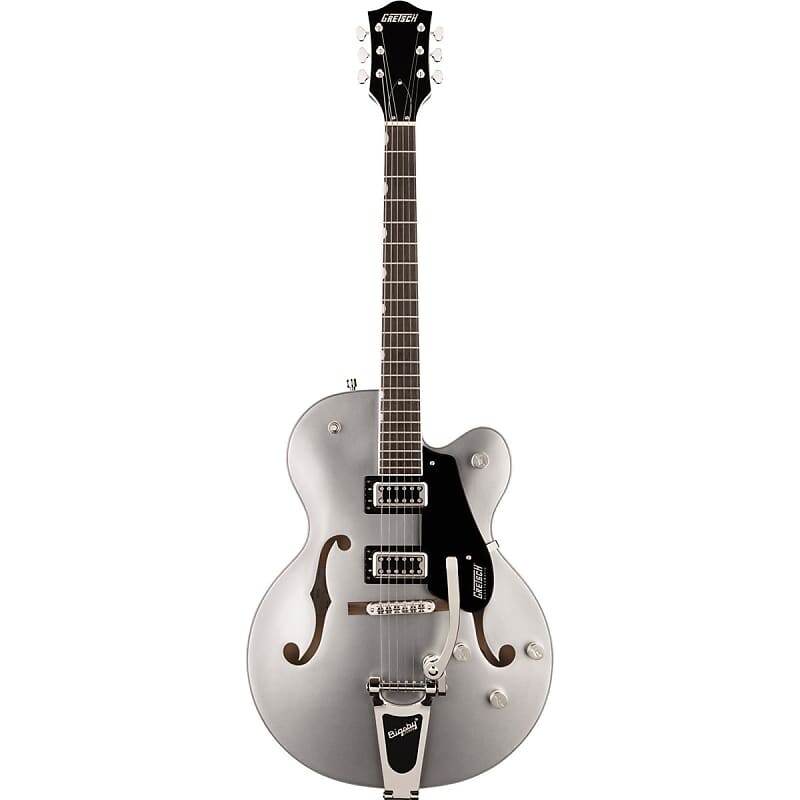 Электрогитара Gretsch G5420T Electromatic Classic Hollow Body Single-Cut Bigsby Electric Guitar, Airline Silver 
Электрогитара Gretsch G5420T Electromatic Classic Hollow Body Single-Cut Bigsby Electric Guitar, Airline Silver