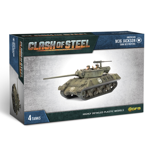 Фигурка Clash Of Steel – M36 Jackson Tank Destroyers (X4 Plastic) Gale Force Nine
Фигурка Clash Of Steel – M36 Jackson Tank Destroyers (X4 Plastic) Gale Force Nine
