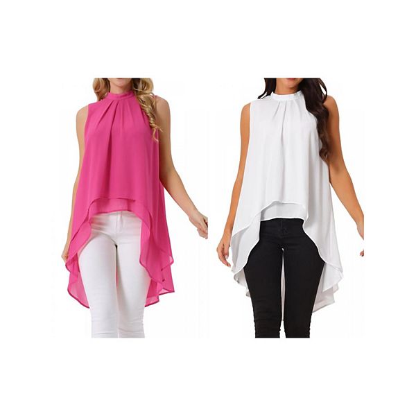 2 упаковки женских блузок с асимметричным подолом и завязкой на спине Inspire Chic, White Hot Pink
2 упаковки женских блузок с асимметричным подолом и завязкой на спине Inspire Chic, White Hot Pink