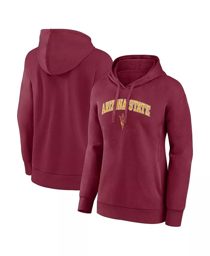 Женский бордовый пуловер с капюшоном штата Аризона Sun Devils Evergreen Campus Fanatics
Женский бордовый пуловер с капюшоном штата Аризона Sun Devils Evergreen Campus Fanatics