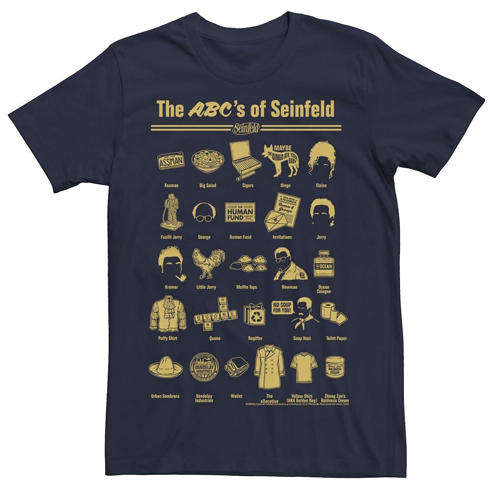 Мужская футболка Seinfeld The ABC's Of Seinfeld Icon Grid Licensed Character, темно-синий
Мужская футболка Seinfeld The ABC's Of Seinfeld Icon Grid Licensed Character, темно-синий
