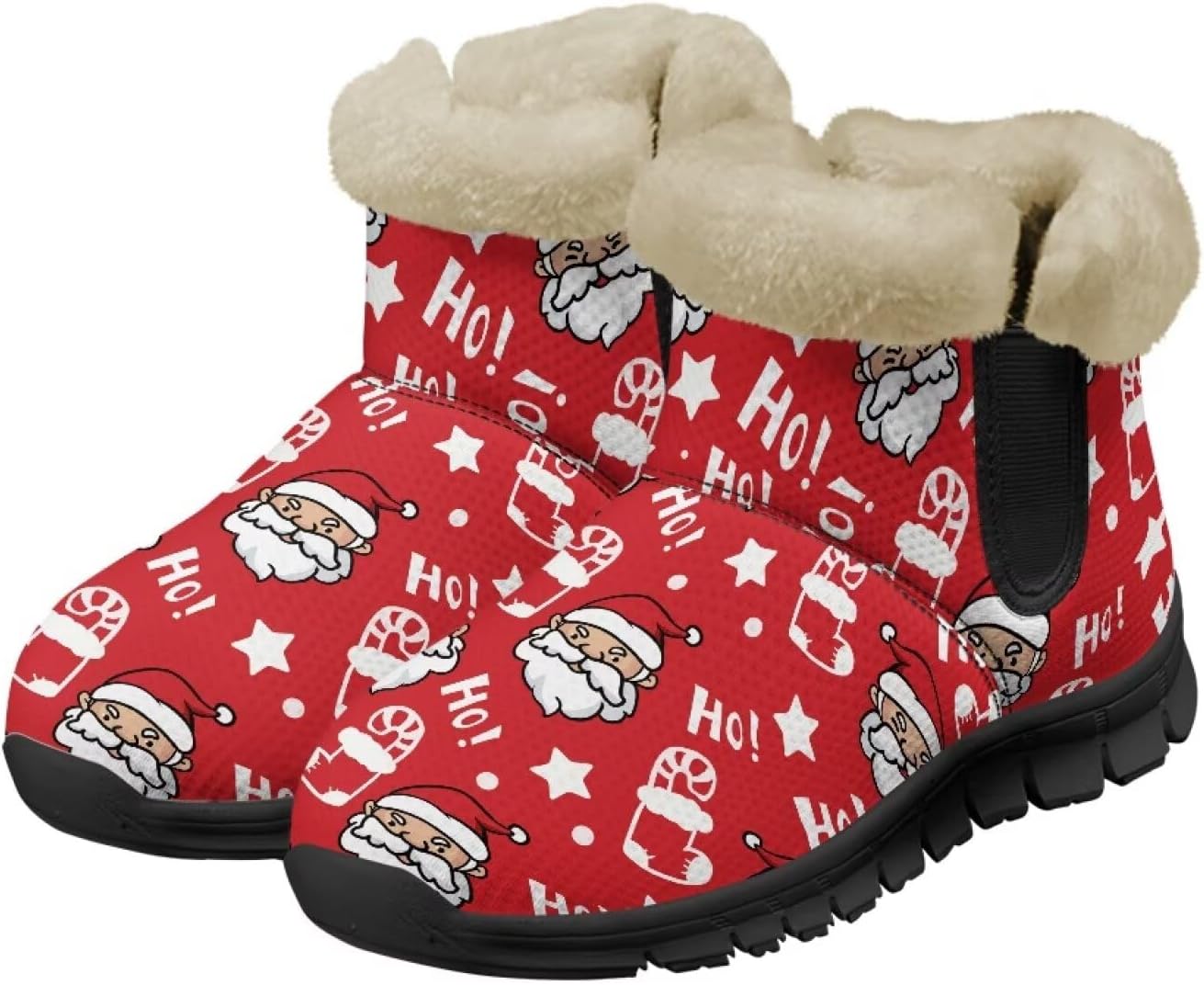 Зимние ботинки Noprint для женщин и мужчин, снегоступы с меховой подкладкой, зимние туфли на липучке, ботильоны для прогулок на улице Noprintge, Santa Claus
Зимние ботинки Noprint для женщин и мужчин, снегоступы с меховой подкладкой, зимние туфли на липучке, ботильоны для прогулок на улице Noprintge, Santa Claus