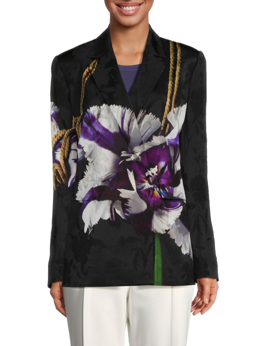 Цветочный блейзер Jason Wu, черный мульти
Цветочный блейзер Jason Wu, черный мульти