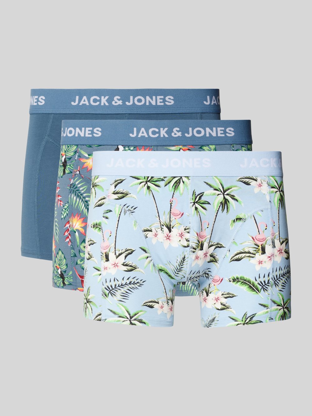 Трусы-боксеры с эластичным поясом и этикеткой в упаковке 3 шт Jack & Jones, светло-голубой
Трусы-боксеры с эластичным поясом и этикеткой в упаковке 3 шт Jack & Jones, светло-голубой