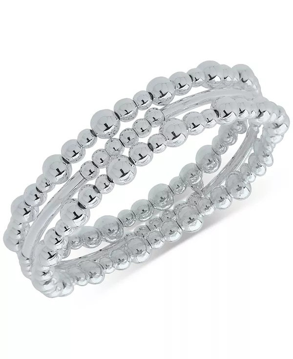 Комплект из 3-х эластичных браслетов из бисера Nine West, silver
Комплект из 3-х эластичных браслетов из бисера Nine West, silver