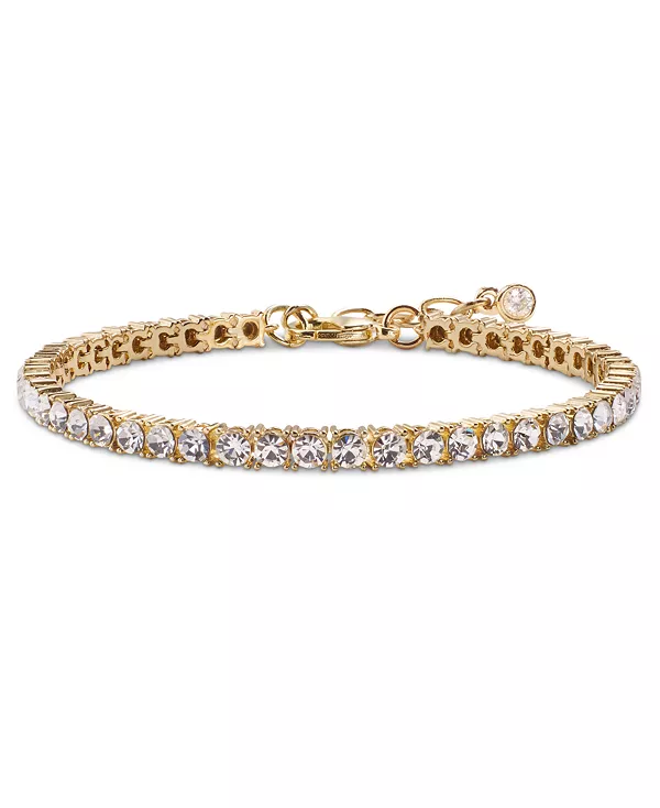 Гибкий теннисный браслет серебристого цвета, 7 дюймов + удлинитель 1 дюйм, созданный для Macy's On 34Th, gold
Гибкий теннисный браслет серебристого цвета, 7 дюймов + удлинитель 1 дюйм, созданный для Macy's On 34Th, gold