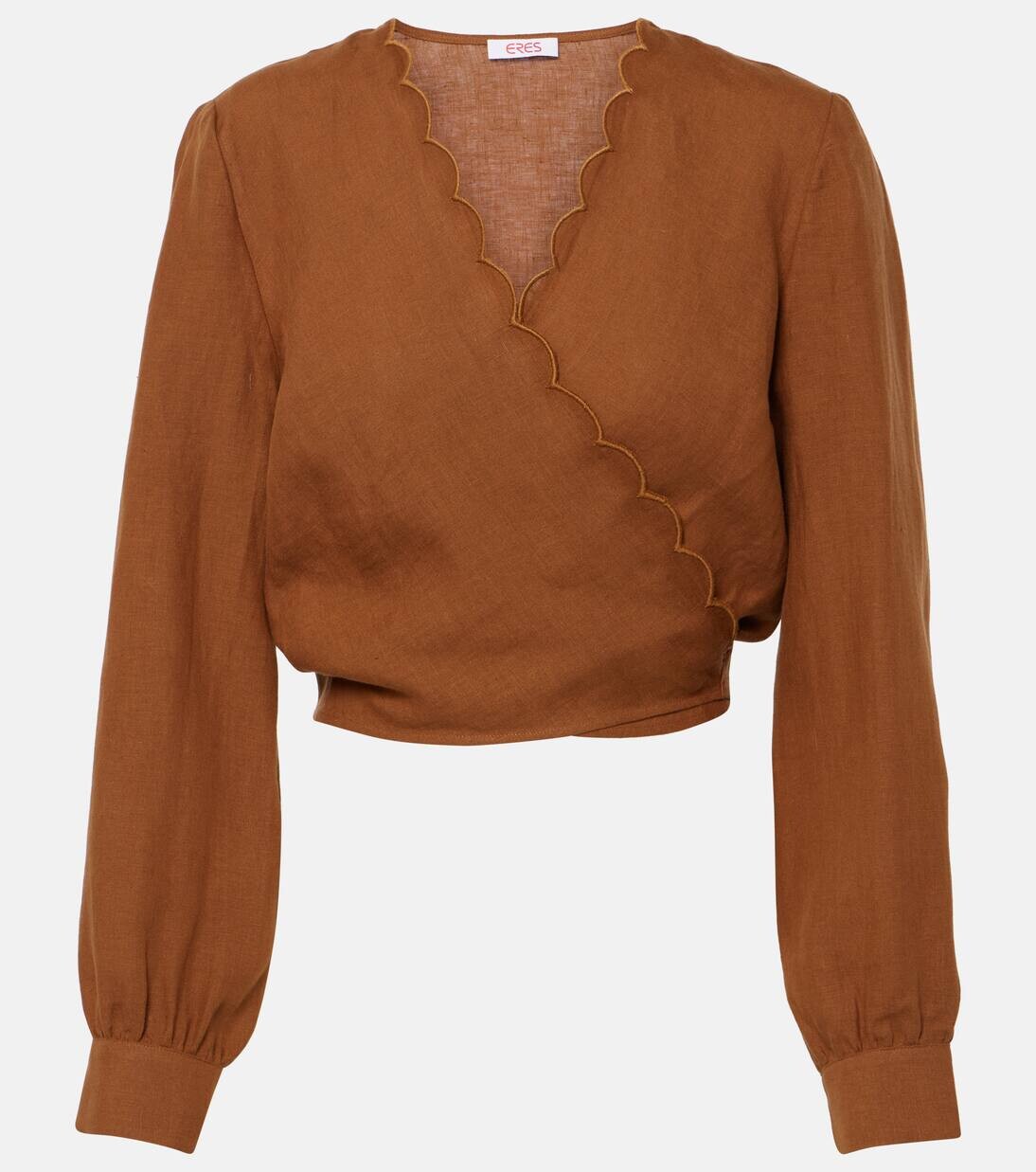 Верх из льна Joli с фестончатым краем Eres, цвет caramelo
Верх из льна Joli с фестончатым краем Eres, цвет caramelo