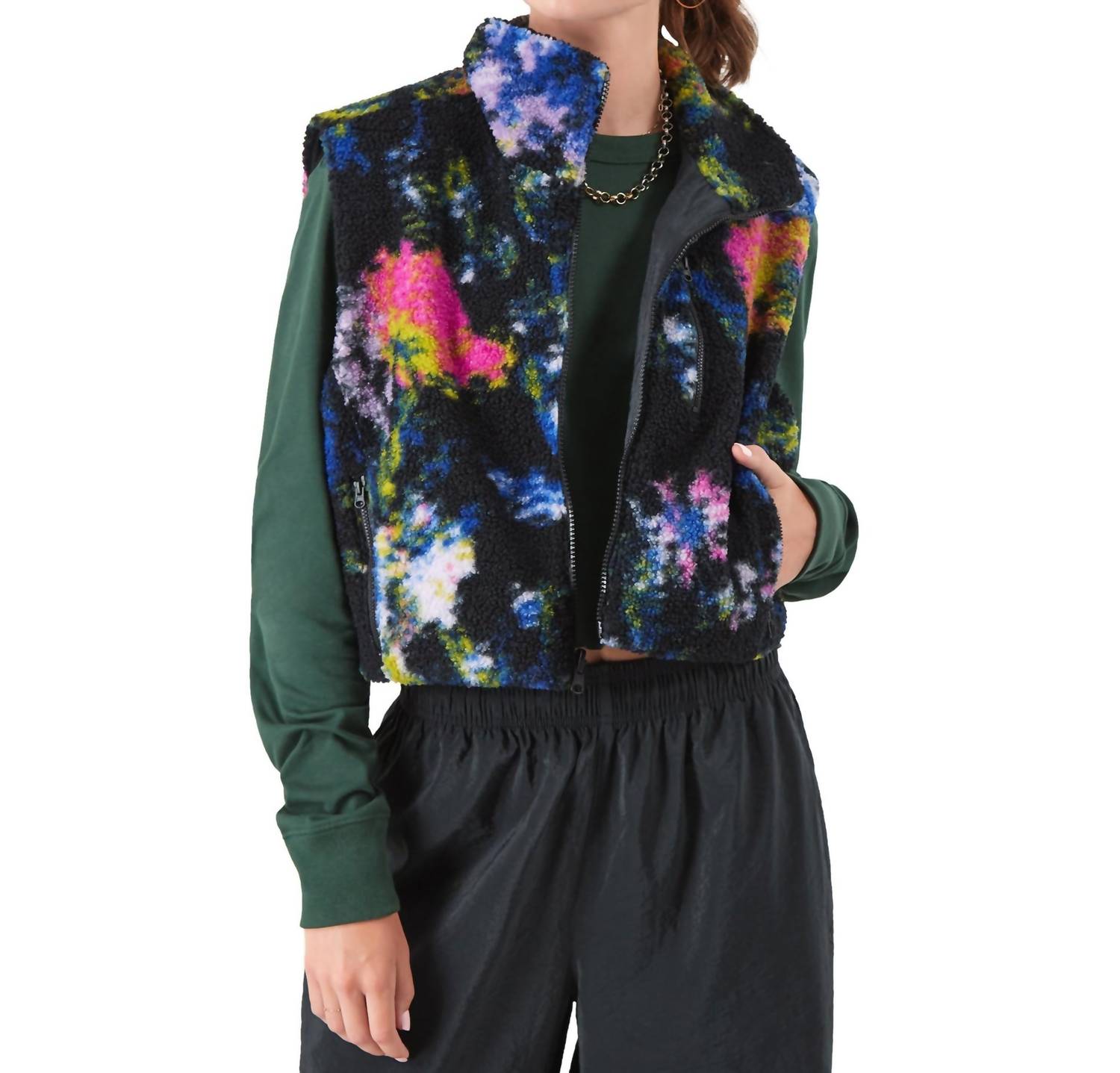 Женский жилет из французского трикотажа с цветочным принтом Glitch Champion, цвет floral print glitch
Женский жилет из французского трикотажа с цветочным принтом Glitch Champion, цвет floral print glitch