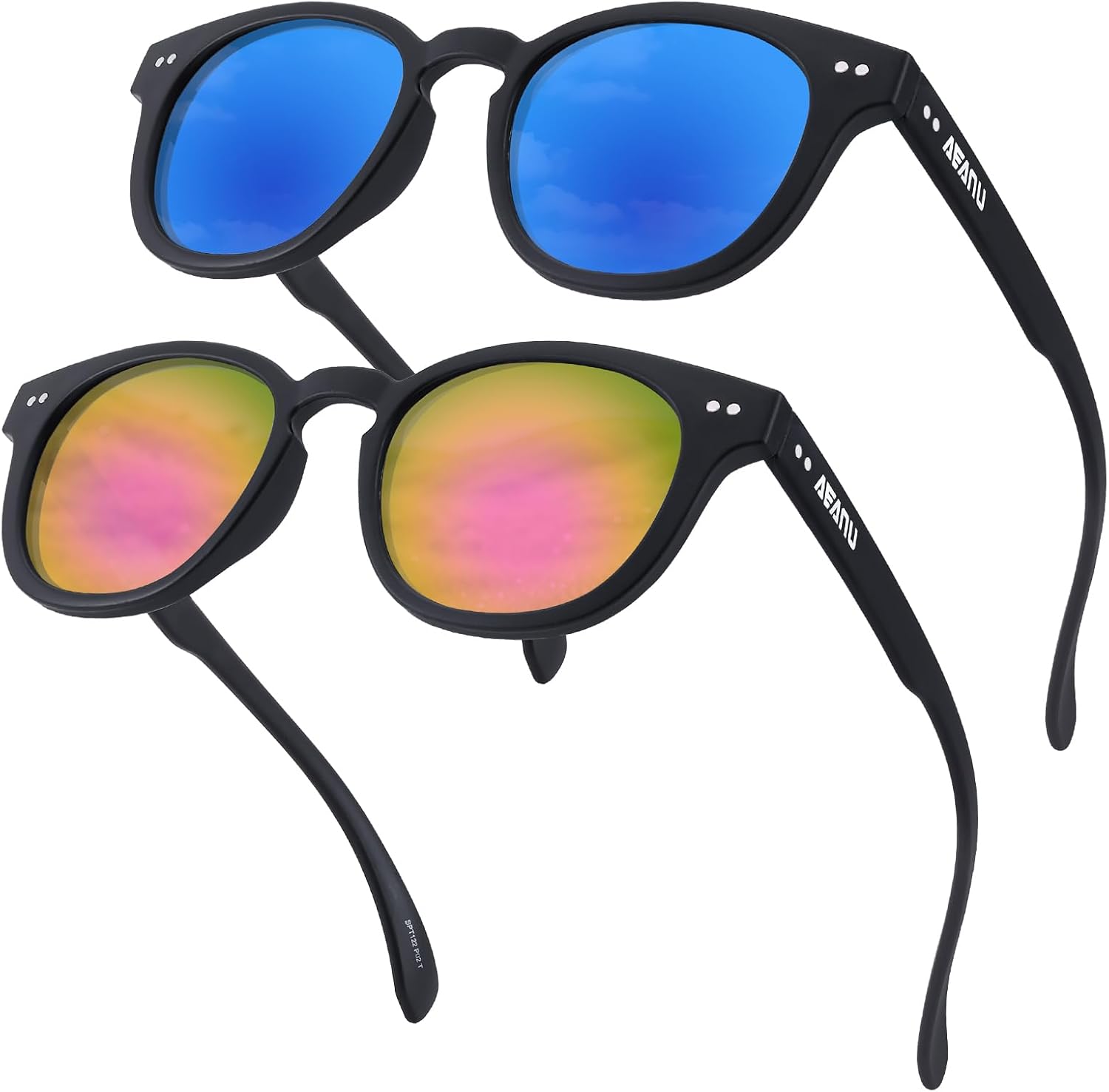 Поляризованные солнцезащитные очки для подростков – линзы UV400 с цветным зеркальным покрытием, матовая круглая оправа, для маленьких лиц – для велоспорта и активного отдыха AEANU, 2pack - Pink/Blue
Поляризованные солнцезащитные очки для подростков – линзы UV400 с цветным зеркальным покрытием, матовая круглая оправа, для маленьких лиц – для велоспорта и активного отдыха AEANU, 2pack - Pink/Blue