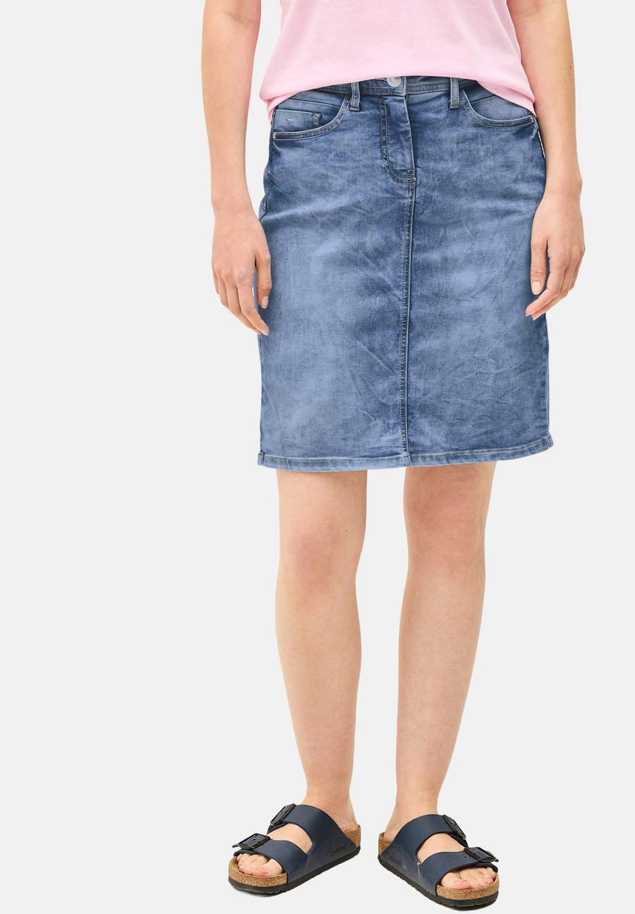Юбка Cecil MIT SCHLITZDETAIL, Blau/Blue Denim
Юбка Cecil MIT SCHLITZDETAIL, Blau/Blue Denim