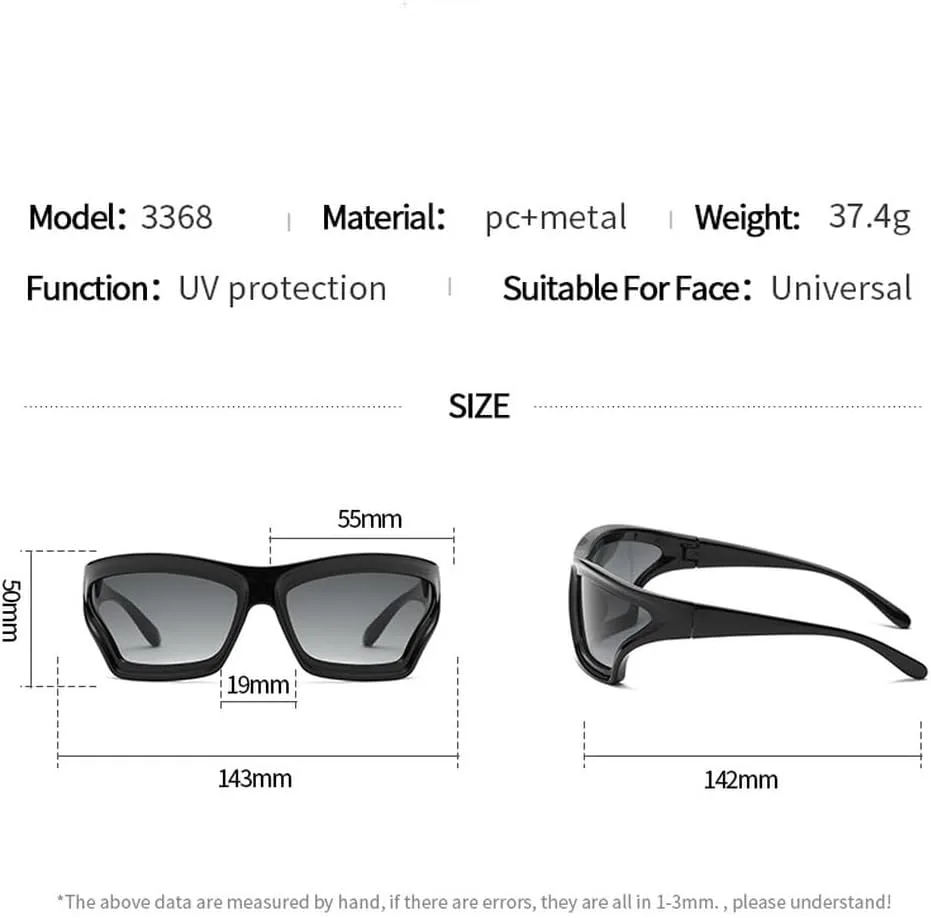 Винтажные солнцезащитные очки для женщин, роскошные, модные, в стиле панк, спортивные, для мужчин, с защитой от УФ-излучения UV400 LVTFCO, C1blackdoublegray
Винтажные солнцезащитные очки для женщин, роскошные, модные, в стиле панк, спортивные, для мужчин, с защитой от УФ-излучения UV400 LVTFCO, C1blackdoublegray