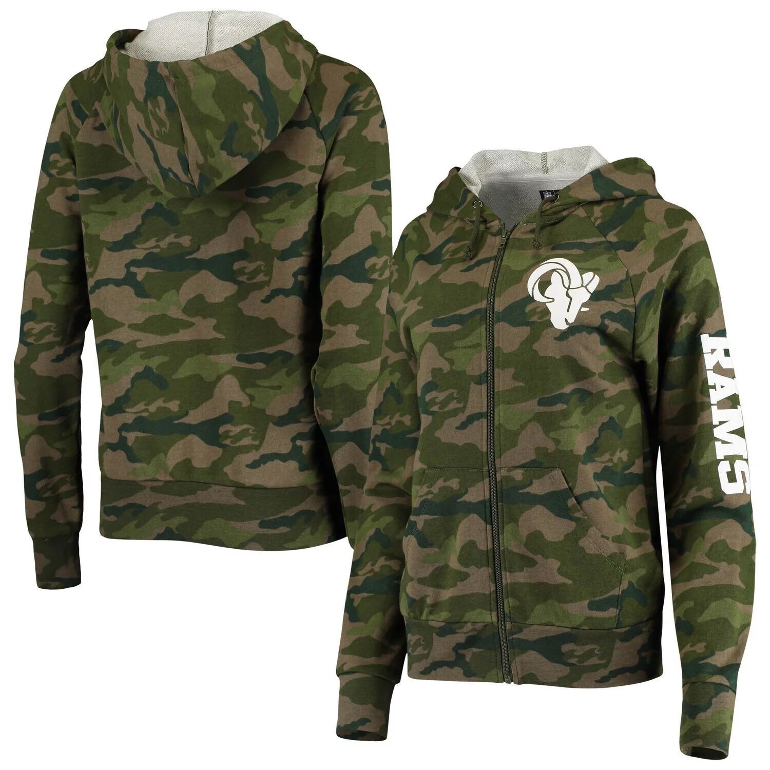 Женская толстовка с молнией во всю длину New Era Camo Los Angeles Rams Raglan New Era
Женская толстовка с молнией во всю длину New Era Camo Los Angeles Rams Raglan New Era