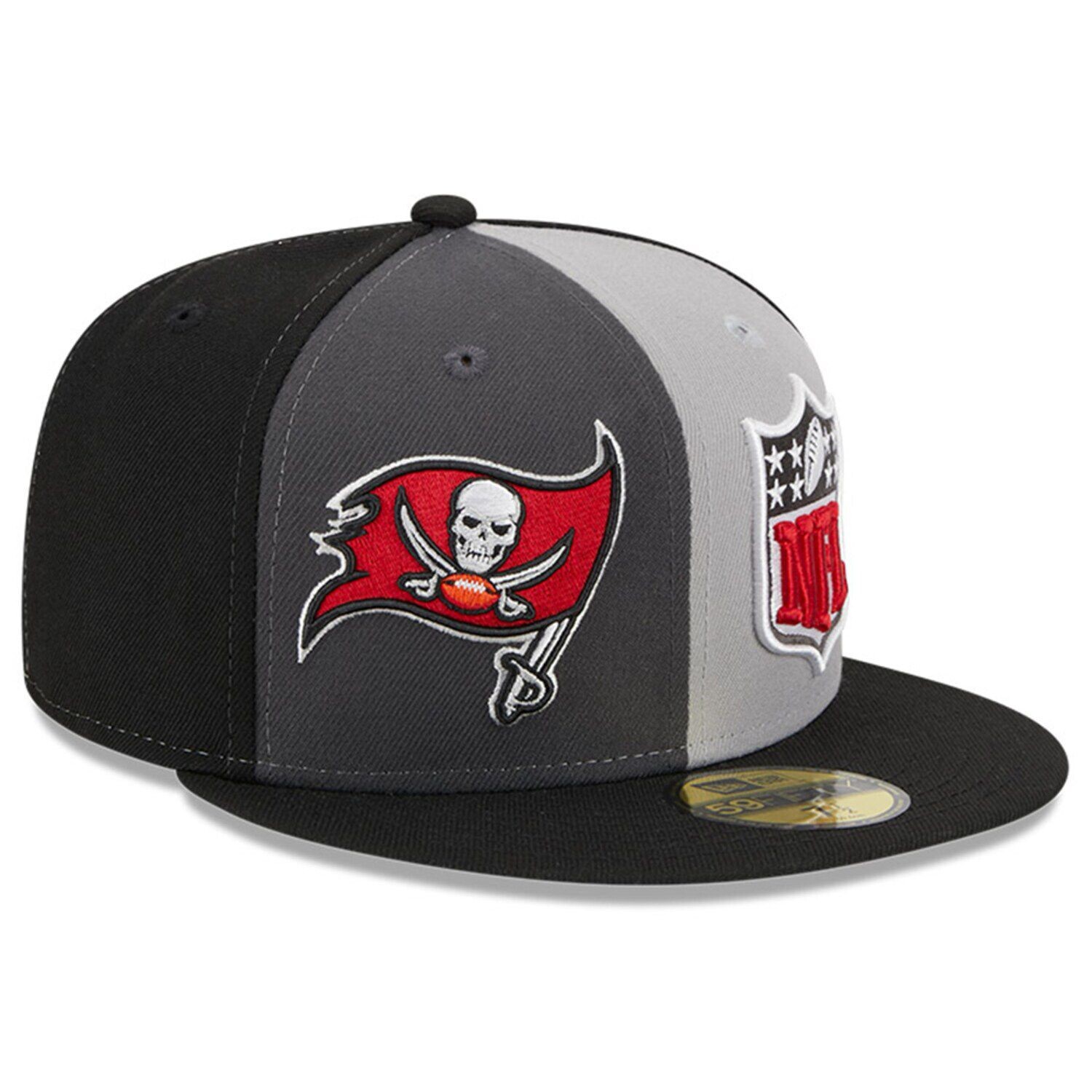 Мужская бейсболка New Era Grey/Black Tampa Bay Buccaneers 2023 Sideline 59FIFTY 
Мужская бейсболка New Era Grey/Black Tampa Bay Buccaneers 2023 Sideline 59FIFTY