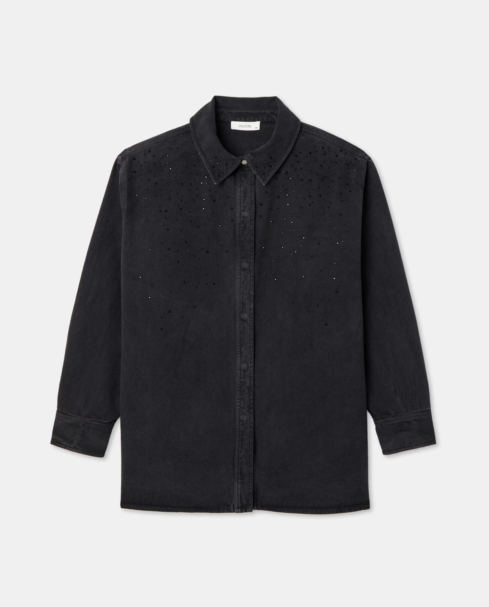 Женская гладкая демисезонная блуза Couchel, черный
Женская гладкая демисезонная блуза Couchel, черный