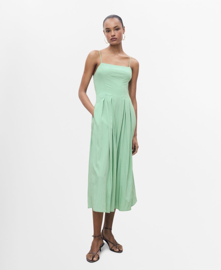 Женское плиссированное платье А-силуэта MANGO, Mint Green
Женское плиссированное платье А-силуэта MANGO, Mint Green