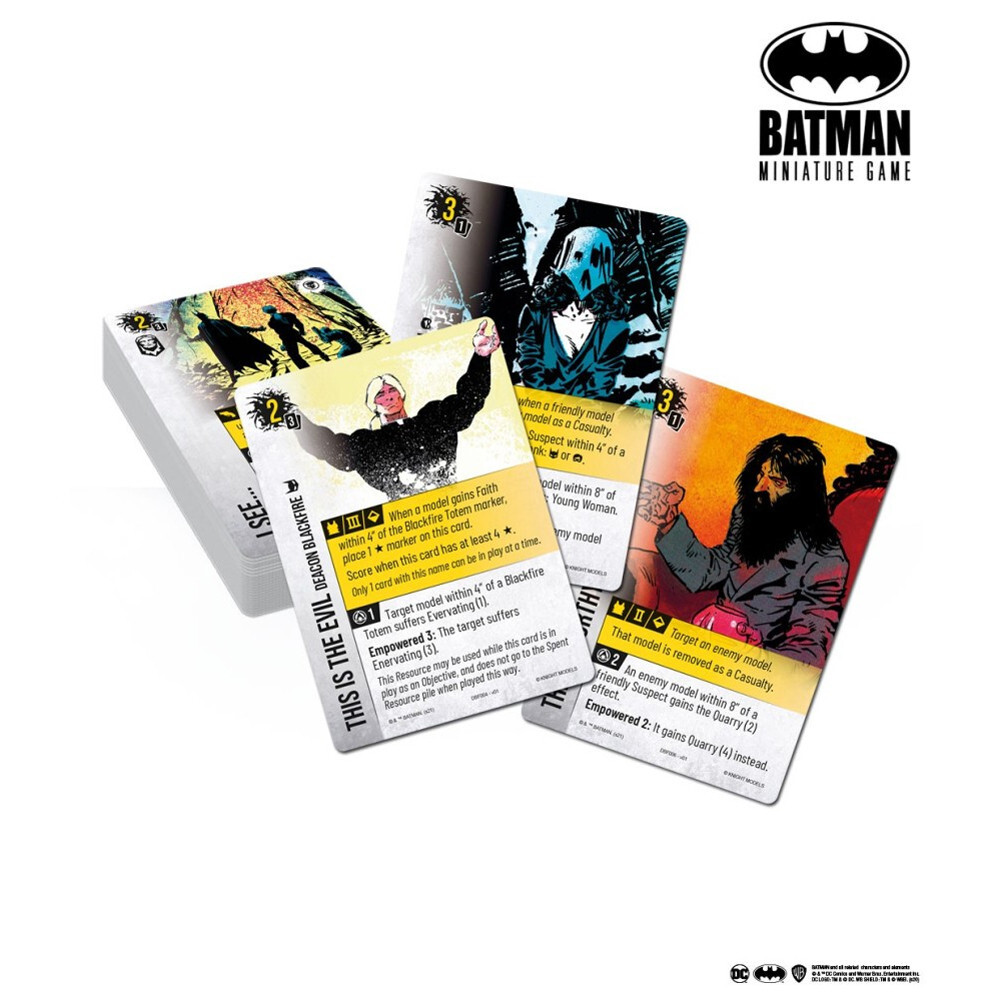 Миниатюра Knight Models Batman Miniature Game: Cults: Blackfire Card Pack
Миниатюра Knight Models Batman Miniature Game: Cults: Blackfire Card Pack