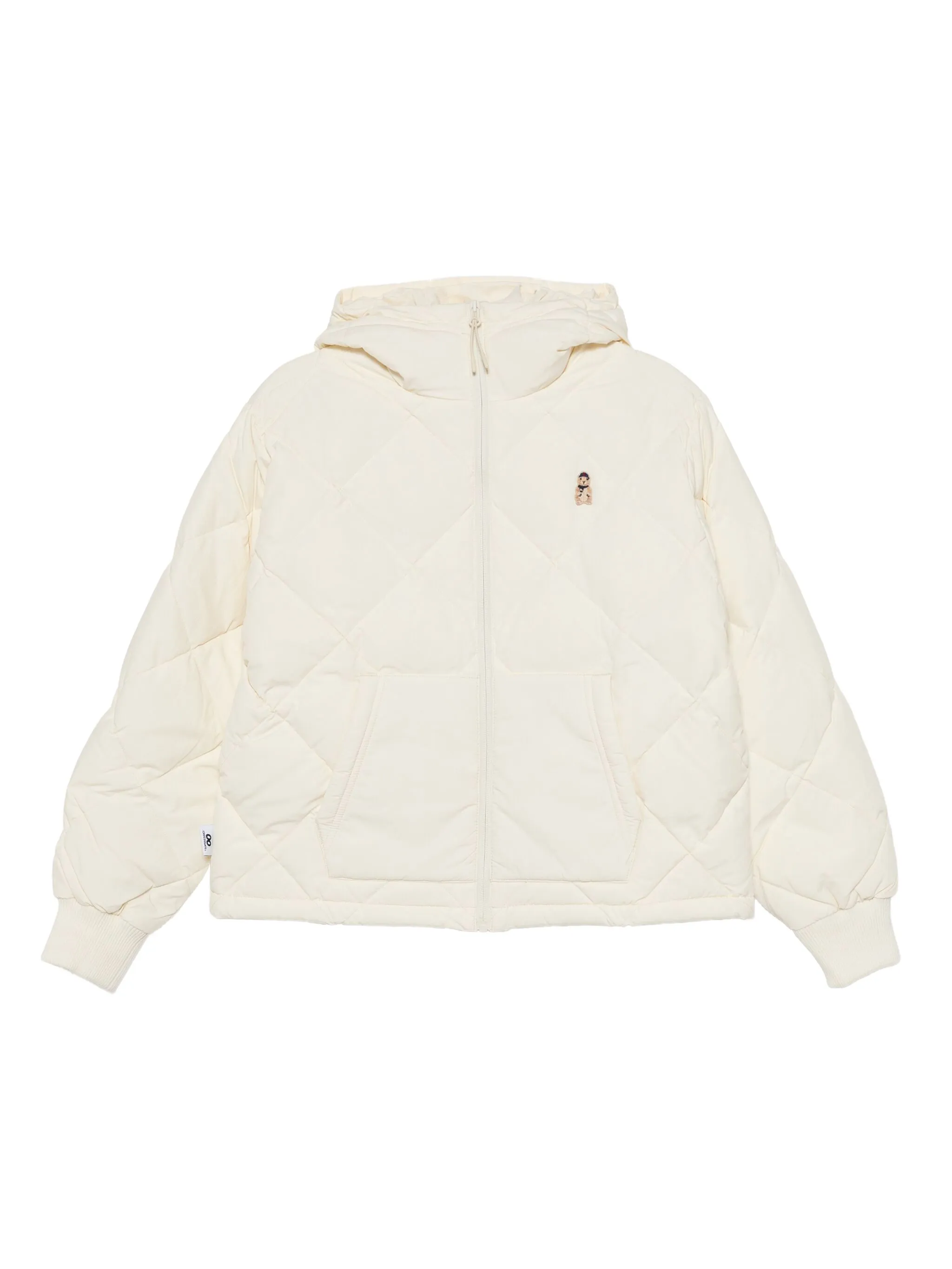 Стеганый пуховик с капюшоном Chocoolate, белый
Стеганый пуховик с капюшоном Chocoolate, белый