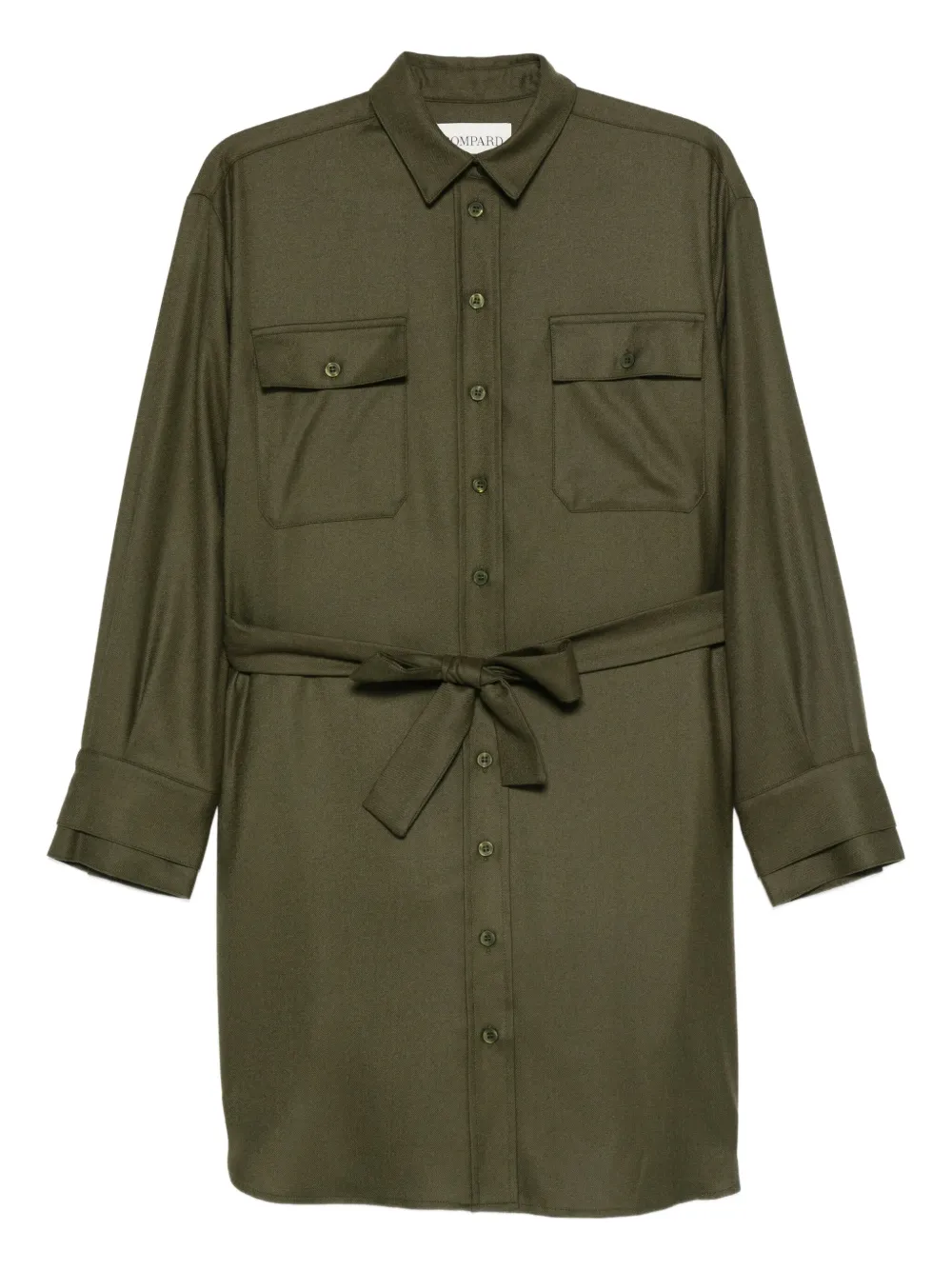 Платье-рубашка мини с поясом Eric Bompard, зеленый
Платье-рубашка мини с поясом Eric Bompard, зеленый