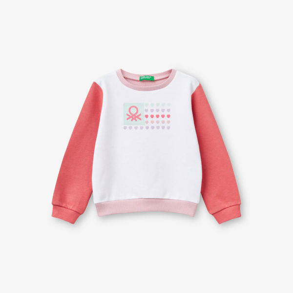 Свитшот Benetton с контрастным принтом, белый / красный
Свитшот Benetton с контрастным принтом, белый / красный