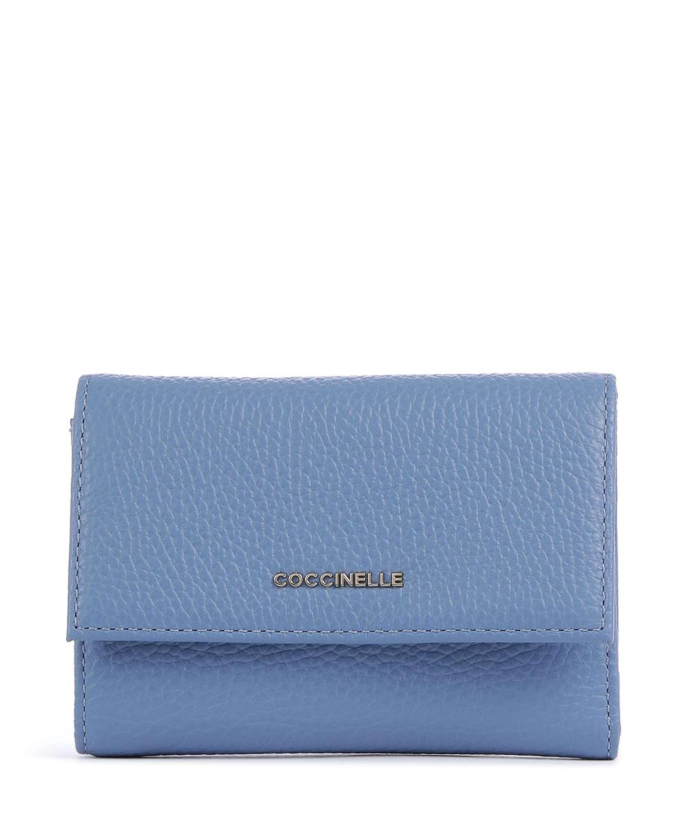 Мягкий металлический кошелек из зернистой кожи Coccinelle, синий
Мягкий металлический кошелек из зернистой кожи Coccinelle, синий
