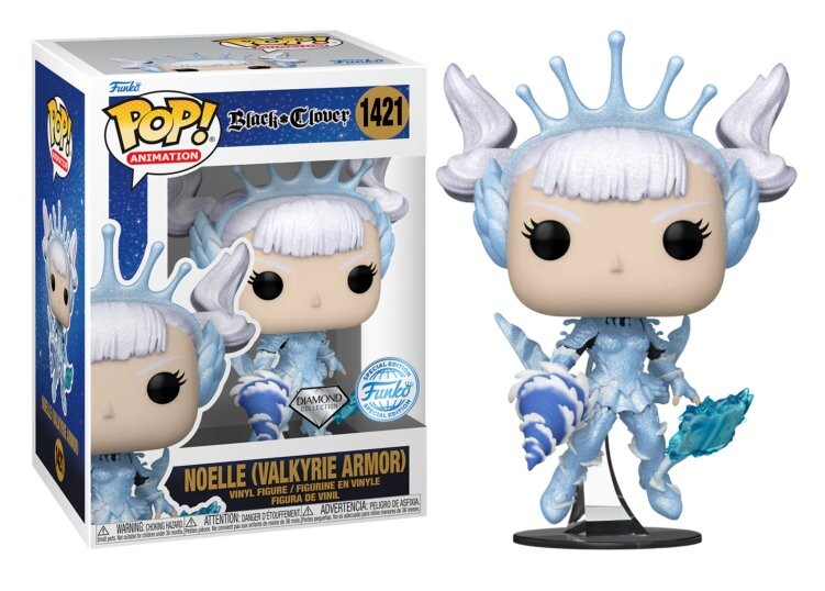 Funko POP! Черный клевер 1421 Ноэль (броня валькирии) бриллиант
Funko POP! Черный клевер 1421 Ноэль (броня валькирии) бриллиант