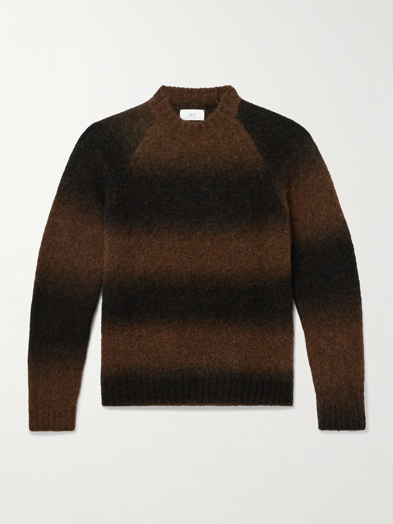 Свитер фактурной вязки в полоску с деграде MR P., коричневый
Свитер фактурной вязки в полоску с деграде MR P., коричневый