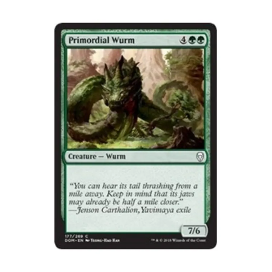 CCG Первобытный червь (клавиша C), MTG - Dominaria
CCG Первобытный червь (клавиша C), MTG - Dominaria