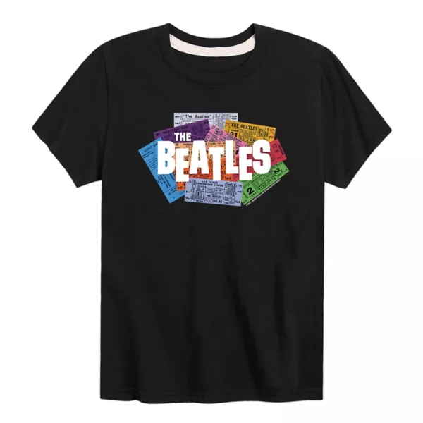 Футболка с принтом The Beatles для мальчиков 8-20 лет Licensed Character, черный 
Футболка с принтом The Beatles для мальчиков 8-20 лет Licensed Character, черный