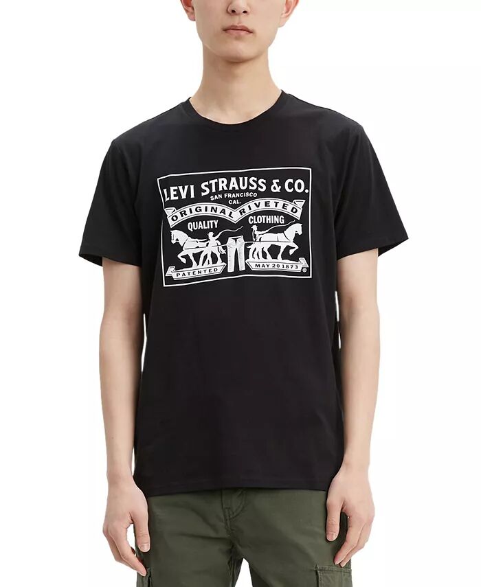 Футболка мужская с круглым вырезом и принтом 2-Horse Regular Fit Levi's, черный
Футболка мужская с круглым вырезом и принтом 2-Horse Regular Fit Levi's, черный