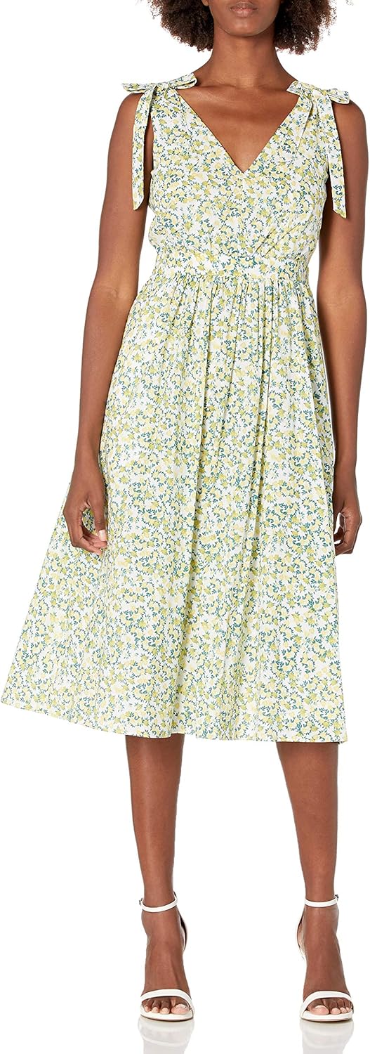 Женское платье без рукавов Calvin Klein с завязками на плечах, White/Popcorn Multi
Женское платье без рукавов Calvin Klein с завязками на плечах, White/Popcorn Multi