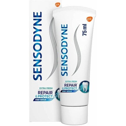 Зубная паста Repair & Protect Deep Repair Extra Fresh для чувствительных зубов 75 мл, Sensodyne
Зубная паста Repair & Protect Deep Repair Extra Fresh для чувствительных зубов 75 мл, Sensodyne