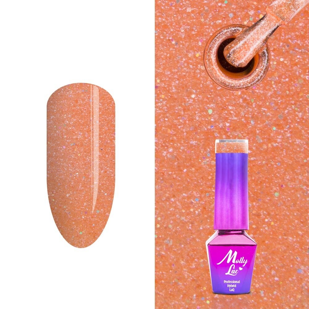 Molly Lac, Fantasyland Glitter, гибридный лак для ногтей, 316 Glam Rock, 5 мл 
Molly Lac, Fantasyland Glitter, гибридный лак для ногтей, 316 Glam Rock, 5 мл