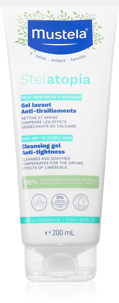 Успокаивающий очищающий гель Bébé для атопической кожи Mustela, 200 мл
Успокаивающий очищающий гель Bébé для атопической кожи Mustela, 200 мл