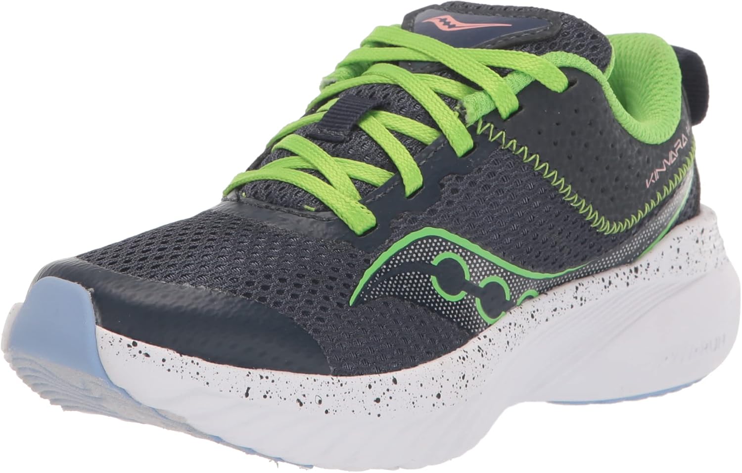 Детские кроссовки Saucony Kinvara 14 унисекс от шнуровки до носка, синий/зеленый/темно-синий
Детские кроссовки Saucony Kinvara 14 унисекс от шнуровки до носка, синий/зеленый/темно-синий