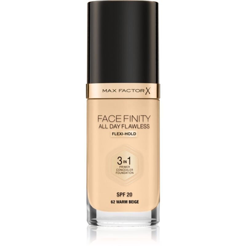 Max Factor, Facefinity All Day Flawless, стойкая тональная основа Spf 20, оттенок 62 Warm Beige, 30 мл
Max Factor, Facefinity All Day Flawless, стойкая тональная основа Spf 20, оттенок 62 Warm Beige, 30 мл