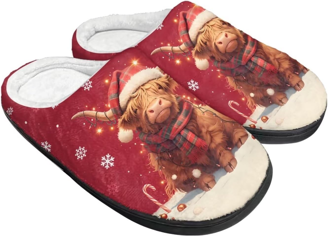 Женские уютные пушистые тапочки унисекс с легким надеванием, повседневные домашние тапочки для спальни с противоскользящей подошвой для мужчин Tomeusey, Christmas Highland Cattle
Женские уютные пушистые тапочки унисекс с легким надеванием, повседневные домашние тапочки для спальни с противоскользящей подошвой для мужчин Tomeusey, Christmas Highland Cattle