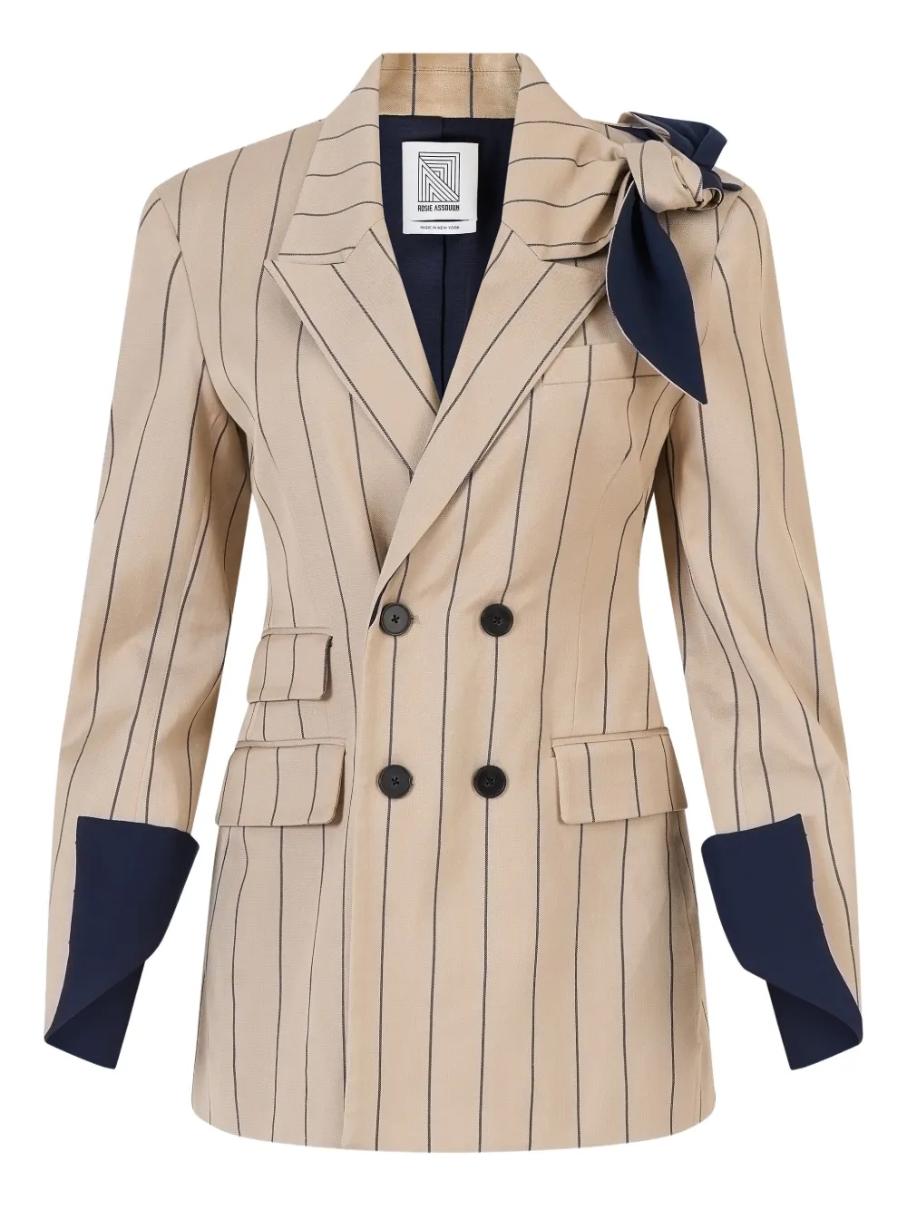 Двубортный пиджак Rosie Assoulin, нейтральный
Двубортный пиджак Rosie Assoulin, нейтральный