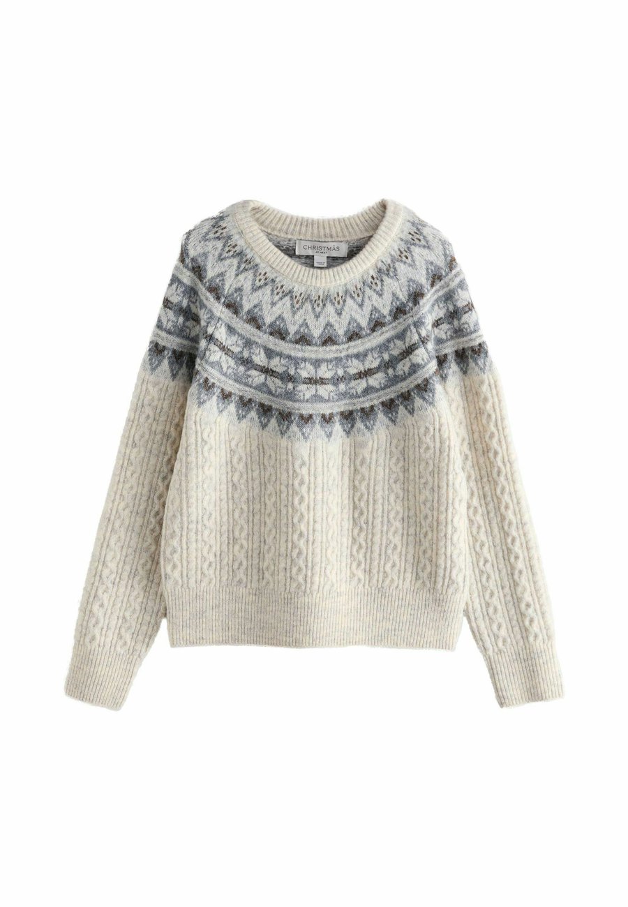 Джемпер Next Jumper, Ecru Fairisle Cable Knit/Beige
Джемпер Next Jumper, Ecru Fairisle Cable Knit/Beige