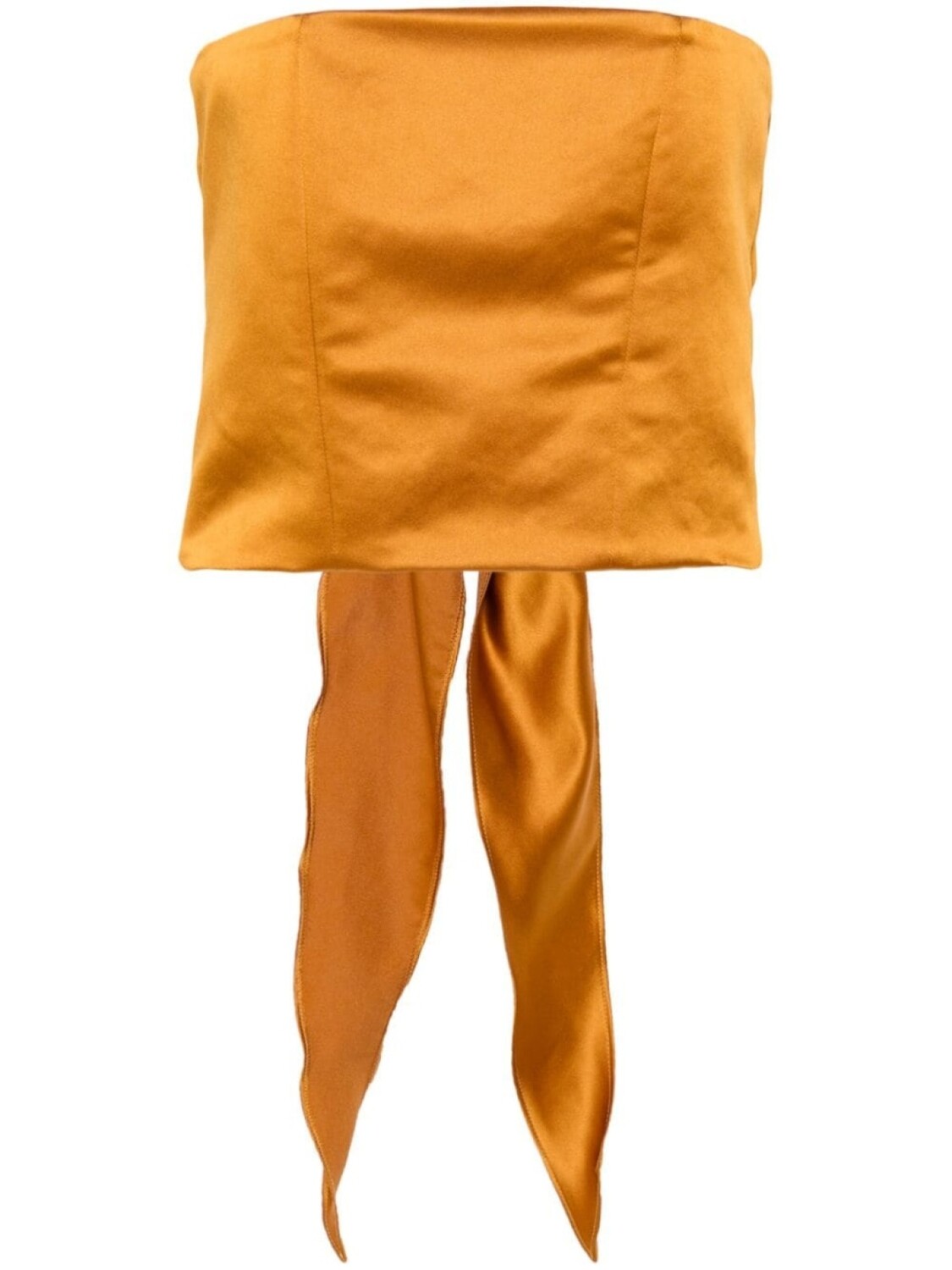 Forte Forte укороченный атласный топ без бретелей, коричневый
Forte Forte укороченный атласный топ без бретелей, коричневый