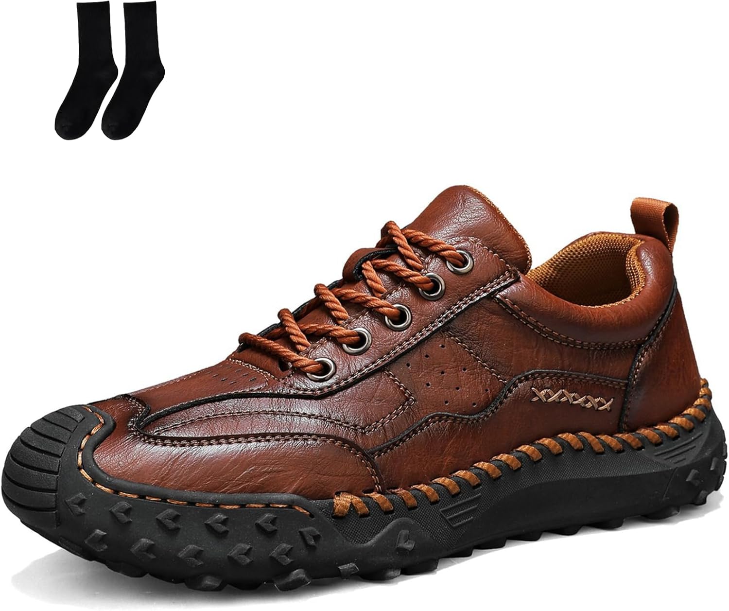 Мужская ручная работа, премиум-класс, ортопедические кожаные туфли с противоскользящей подошвой, удобные модные слипоны для вождения и походов Generic, темно-коричневый
Мужская ручная работа, премиум-класс, ортопедические кожаные туфли с противоскользящей подошвой, удобные модные слипоны для вождения и походов Generic, темно-коричневый