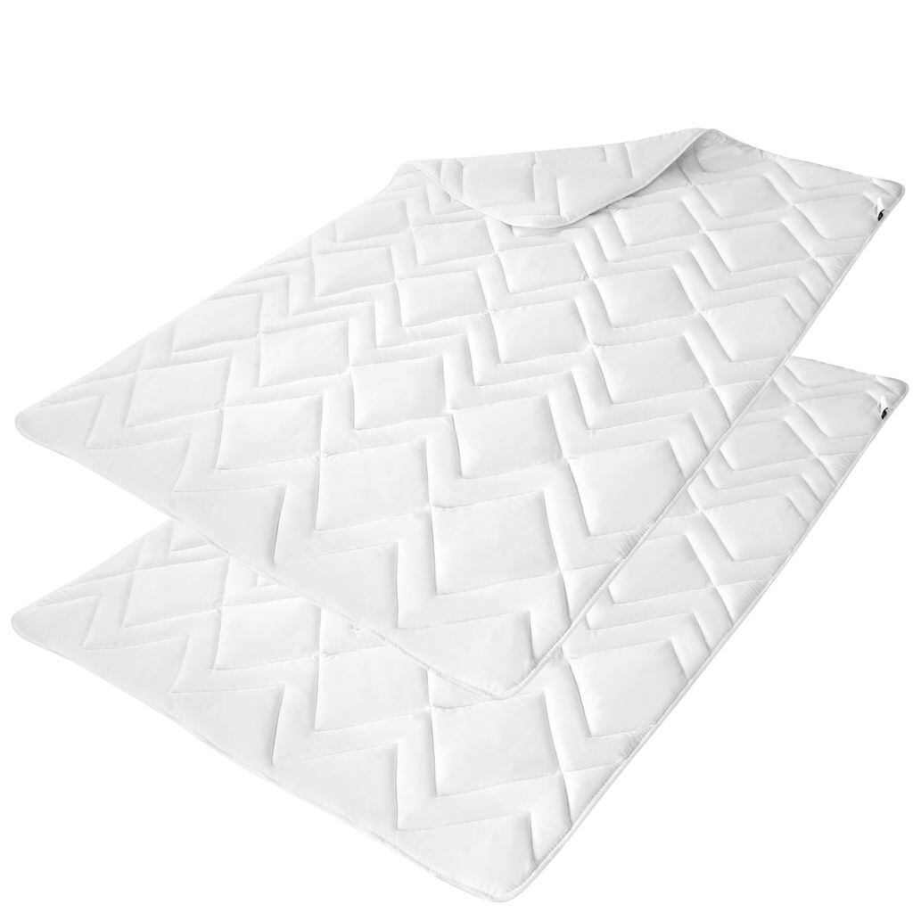 Двойная упаковка из 2 пуховых одеял из микрофибры, летнего одеяла 155 x 200 Sei Design Heimtextilien, белый
Двойная упаковка из 2 пуховых одеял из микрофибры, летнего одеяла 155 x 200 Sei Design Heimtextilien, белый