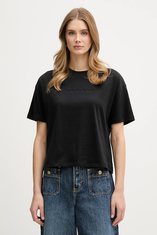 Хлопковая футболка Tommy Hilfiger, черный
Хлопковая футболка Tommy Hilfiger, черный