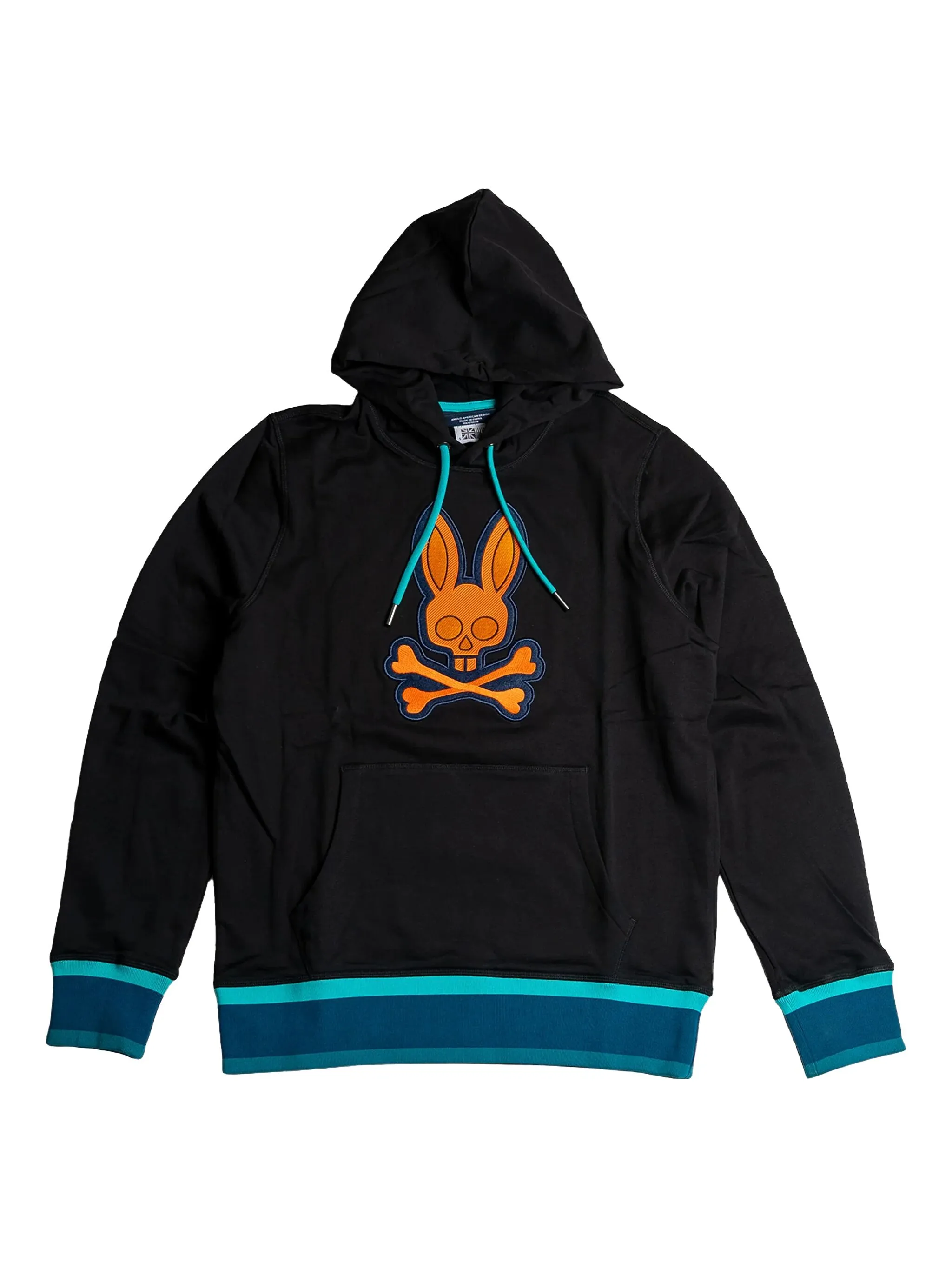 Базовое худи Psycho Bunny, черный
Базовое худи Psycho Bunny, черный