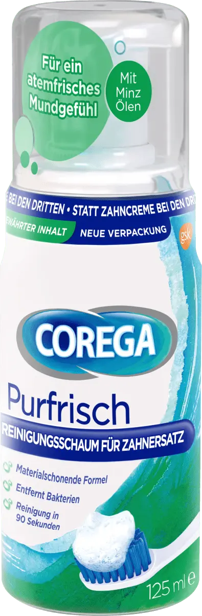 Пенка для чистки зубных протезов 125 мл COREGA
Пенка для чистки зубных протезов 125 мл COREGA
