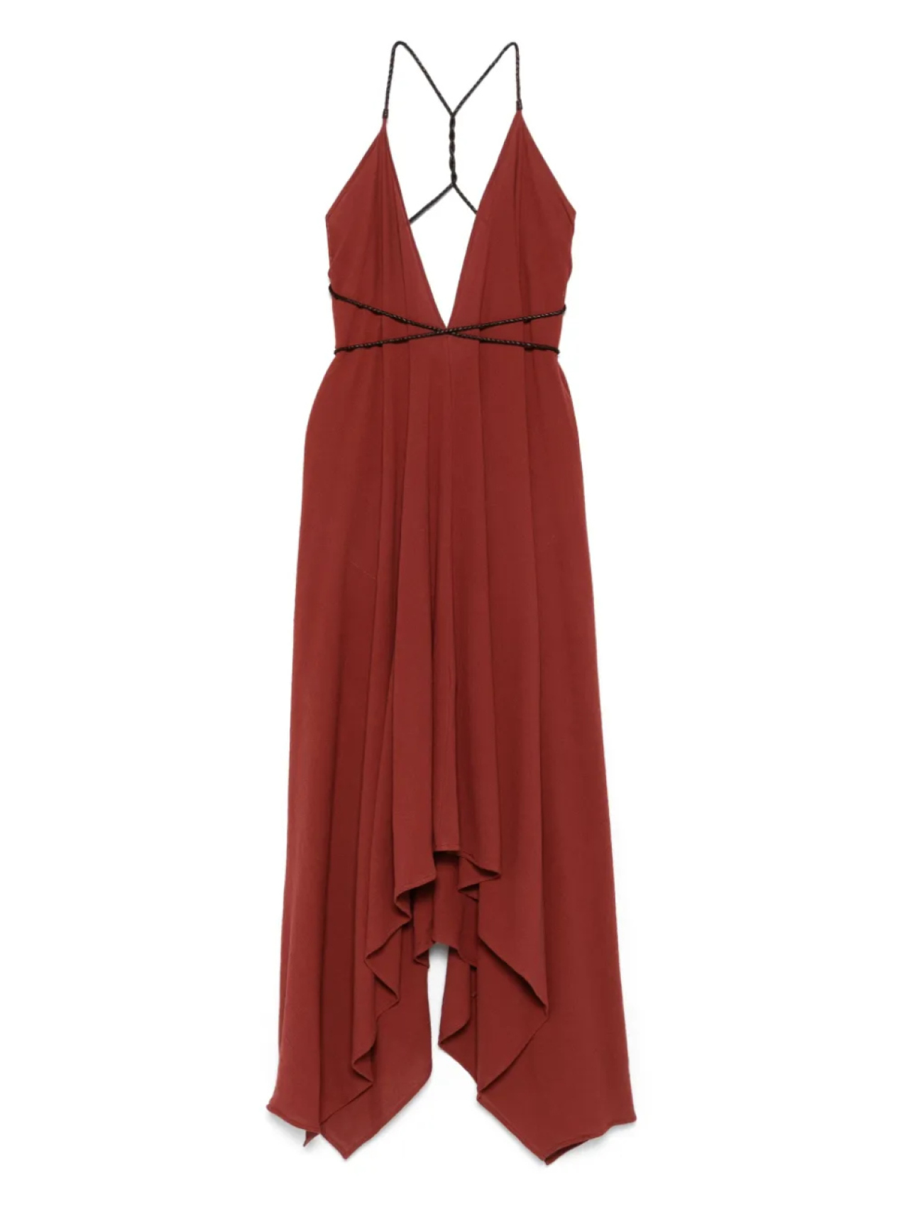 Платье из хлопка с V-образным вырезом Caravana, красный
Платье из хлопка с V-образным вырезом Caravana, красный