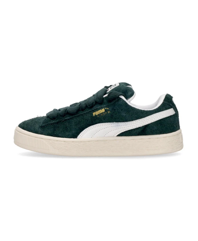 Замшевые полуботинки с объемными шнурками Puma, зеленый 
Замшевые полуботинки с объемными шнурками Puma, зеленый