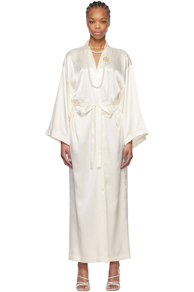 Халат с логотипом из стразов Blumarine, белый
Халат с логотипом из стразов Blumarine, белый