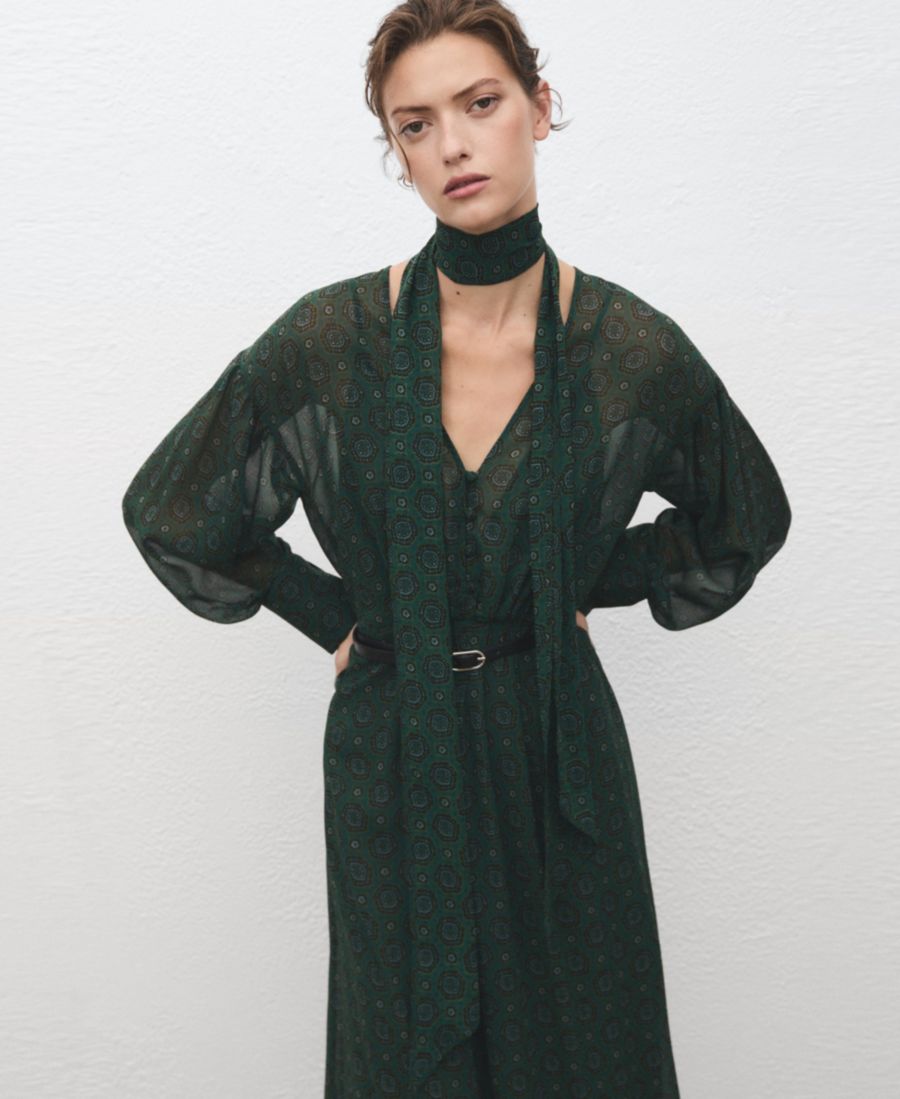 Женское платье-фуляр с принтом MANGO, Green
Женское платье-фуляр с принтом MANGO, Green